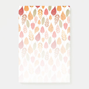 Post-it® Motif des feuilles d'automne peintes