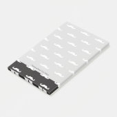 Post-it® motif des hipsters de Moustache (Incliné)