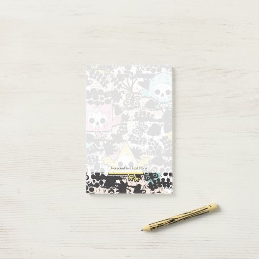 Post-it® motif des oiseaux fous (Sur un bureau)