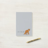 Post-it® Motif des renards rouges d'hiver (Sur un bureau)