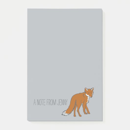 Post-it® Motif des renards rouges d'hiver (Devant)