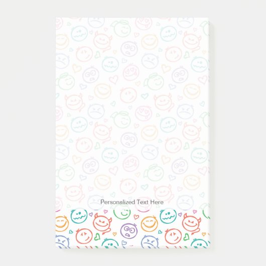 Post-it® motif des sourires (Devant)
