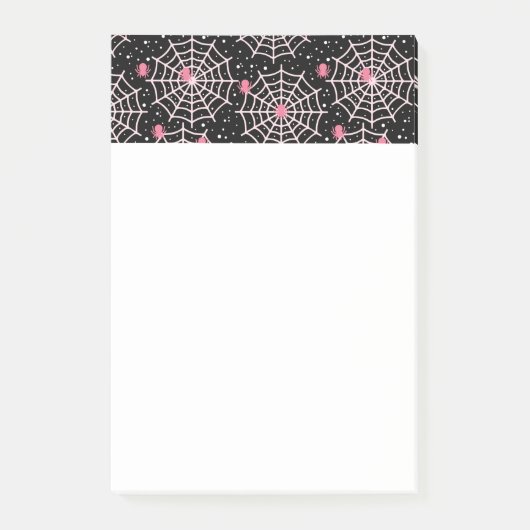 Post-it® Motif des toiles d'Halloween et araignées (Devant)