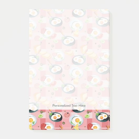 Post-it® Motif des tomates et des oeufs frits (Devant)