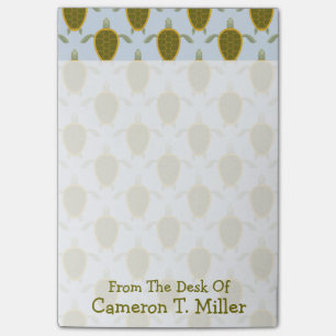 Post-it® Motif Des Tortues De Mer  Ajouter votre nom