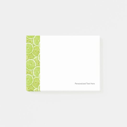 Post-it® Motif Des Tranches De Chaux Vertes (Devant)