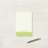 Post-it® Motif Des Tranches De Chaux Vertes (Sur un bureau)