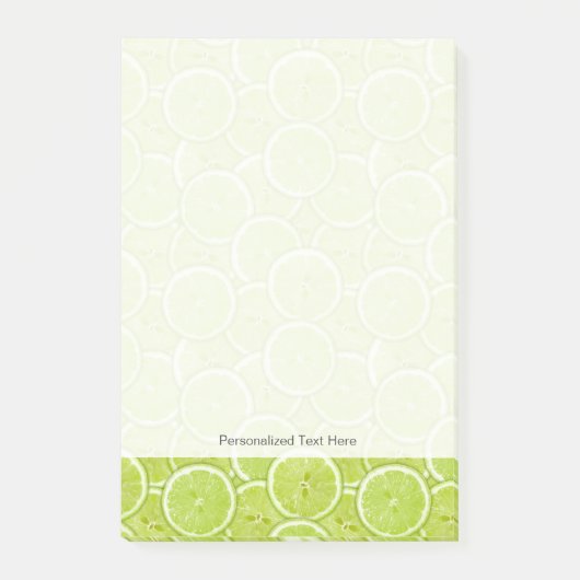 Post-it® Motif Des Tranches De Chaux Vertes (Devant)