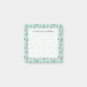 Post-it® Motif dessiné mignon coloré de style de cactus à