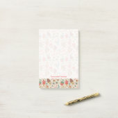 Post-it® Motif d'été avec la crème glacée (Sur un bureau)