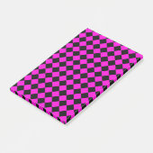Post-it® Motif diamant damier rose (Incliné)