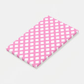 Post-it® Motif diamant damier rose blanc (Incliné)