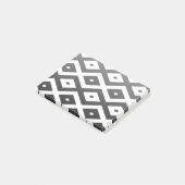Post-it® Motif diamant noir et blanc (Incliné)