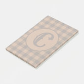 Post-it® Motif d'impression Cosy Brown Plaid Buffalo (Incliné)
