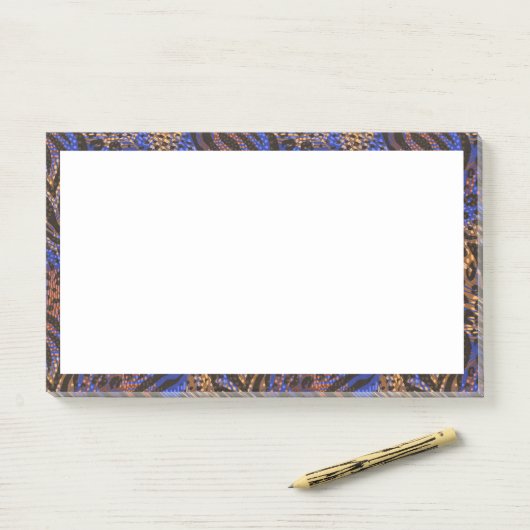 Post-it® Motif d'impression Leopard et Zebra (Sur un bureau)