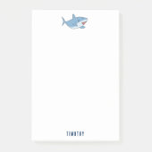 Post-it® Motif d'océan de grands requins blancs mignons (Devant)