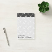 Post-it® Motif Doodle Sailboat| Ajouter votre nom (Bureau)