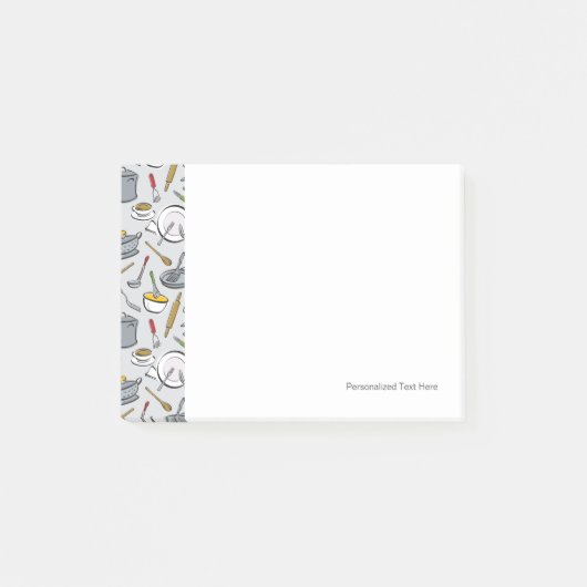Post-it® Motif d'outils de cuisine (Devant)