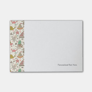 Post-it® Motif drôle d'été avec des bateaux