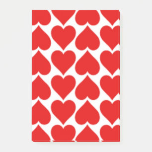 POST-IT® MOTIF DU COEUR ROUGE