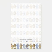 Post-it® motif d'un ours de nounours de jouet (Devant)