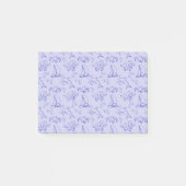 Post-it® Motif d'une ligne d'animal marin et voilier  (Devant)