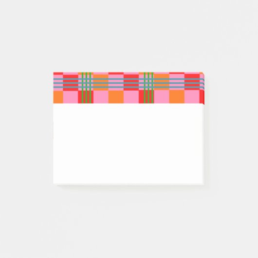 Post-it® Motif écossais rétro  (Devant)