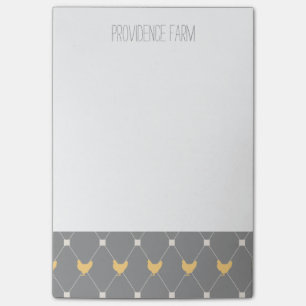 Post-it® Motif élégant de poulet arlequin