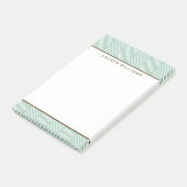 Post-it® Motif élégant Green Herringbone (Incliné)