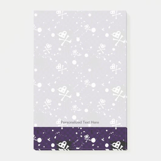 Post-it® Motif Emo Couleur Sombre Avec Peinture (Devant)