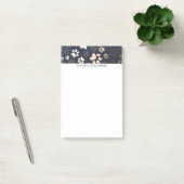 Post-it® Motif Empreinte de patte Gold Et Navy (Bureau)