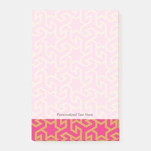 Post-it® Motif en forme d'étoile arabe (Devant)