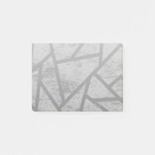 Post-it® Motif en mosaïque gris
