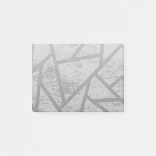 Post-it® Motif en mosaïque gris (Devant)