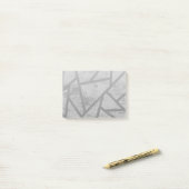 Post-it® Motif en mosaïque gris (Sur un bureau)