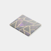Post-it® Motif en mosaïque violet et or (Incliné)