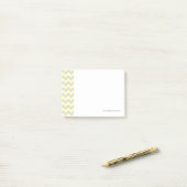 Post-it® Motif en pastel de Chevron (Sur un bureau)
