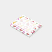 Post-it® Motif en pastel de flotteur de piscine d'aquarelle (Incliné)
