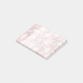 Post-it® Motif en pastel Manicured de rose de studio de (Incliné)