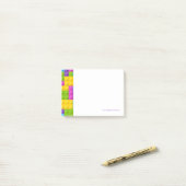 Post-it® Motif en plastique de blocs de construction (Sur un bureau)