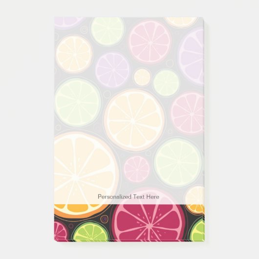 Post-it® Motif et arrière - plan oranges (Devant)