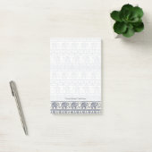 Post-it® Motif ethnique bleu d'éléphant (Bureau)