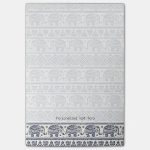 Post-it® Motif ethnique bleu d'éléphant