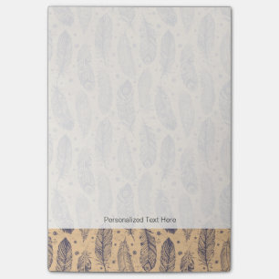 Post-it® Motif ethnique d'ensemble de plume