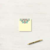Post-it® motif ethnique marocain de mandala (Sur un bureau)