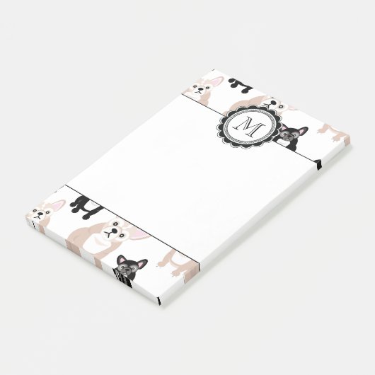 Post-it® Motif fait sur commande de bouledogue français (Incliné)