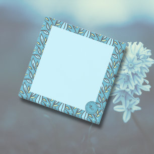 Post-it® Motif Feuille bleu Turquoise