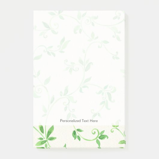 Post-it® motif feuille d'aquarelle (Devant)