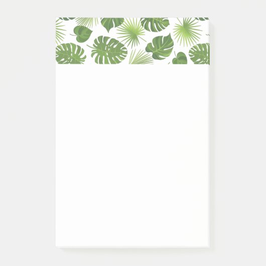 Post-it® Motif Feuille élégant Green Tropical (Devant)