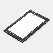Post-it® Motif Flèches noir et blanc Notes personnalisées (Incliné)